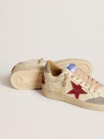 Men's Ball Star LTD in nappa leather with red leather star and gray suede heel tab - Image 3