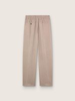 Men's pants in gray wool blend with pinstripe motif - Image 2