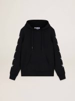 Black Alighiero Star Collection sweatshirt with contrasting white stars