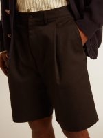 Men's Bermuda shorts in black cotton - Image 5