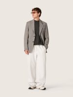 Men's jacket in gray Prince of Wales check wool - Image 3