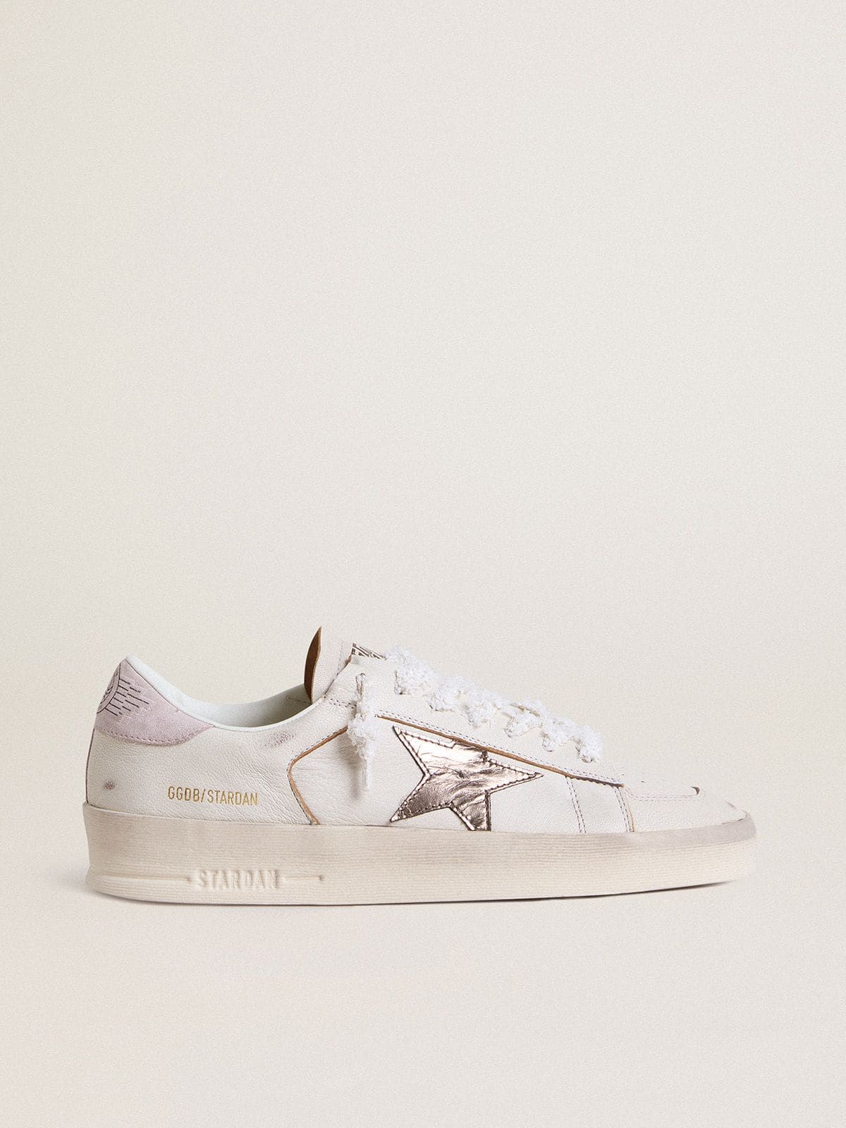 9a4f98ba2dd02812c5f1c8cc85133e0f4c4ba01038dda9af1ecaaf67a10a0dde Stardan in nappa leather with metallic silver leather star and pink suede heel tab - Image 1