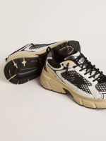 Men's Lightstar in white leather and black mesh with black TPU star - Image 4