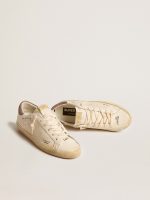 Women's Super-Star in nappa leather with perforated star and suede heel tab - Image 2