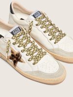 Cord laces in cream, olive green and ocher with silver details