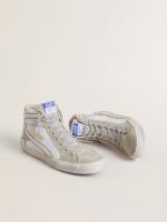 Men's Slide in leather with suede details - Image 2