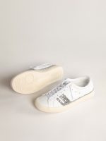 Yatay Model 1B sustainable sneakers with white bio-based upper and silver recycled glitter Y - Image 3