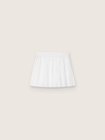 Pleated sports miniskirt in white - Image 2