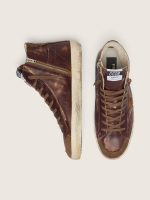 Men's Francy LTD in dark brown leather with beige star - Image 3