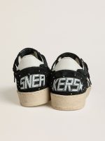 Women's Ball Star in black suede with studs and white leather star - Image 4
