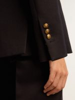 Women's double-breasted dark blue blazer - Image 5
