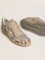 Women's Ball Star LTD in suede with metallic leather star and zebra pony skin heel tab - Image 3