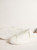 Men's Purestar with white leather star and orange heel tab - Image 3