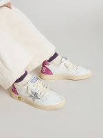 Junior Ball Star with silver glitter star and pink glitter heel tab - Image 3