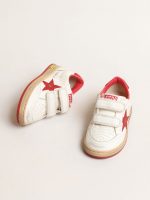 Junior Ball Star in nappa with red leather star and heel tab - Image 2