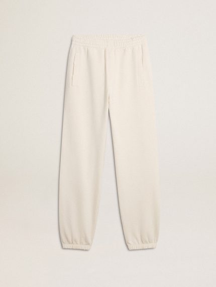 White joggers