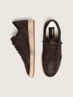 Men's Ball Star in dark brown leather with tone-on-tone leather star - Image 4