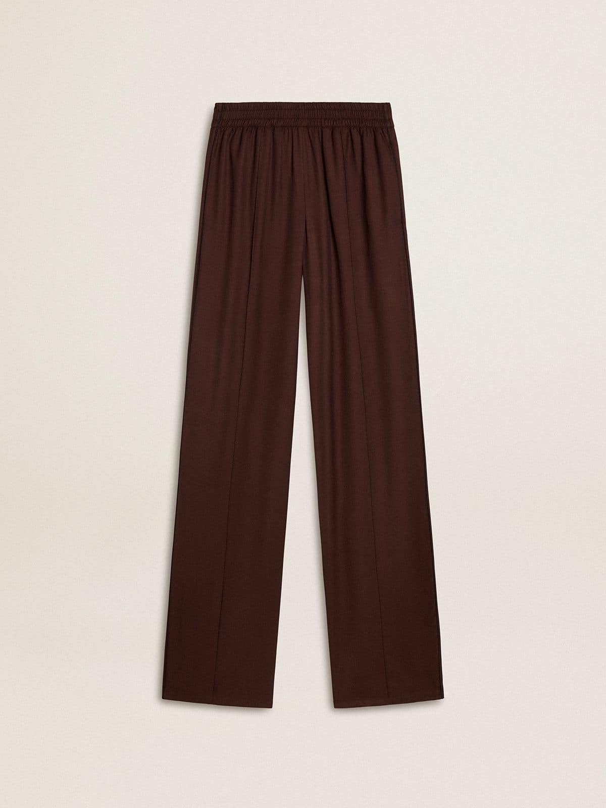 a25a6c1b988e684066b87e64bddf9467b94674bf97df1d996ad91bf069dc9d8d Women's brown jogging pants - Image 1