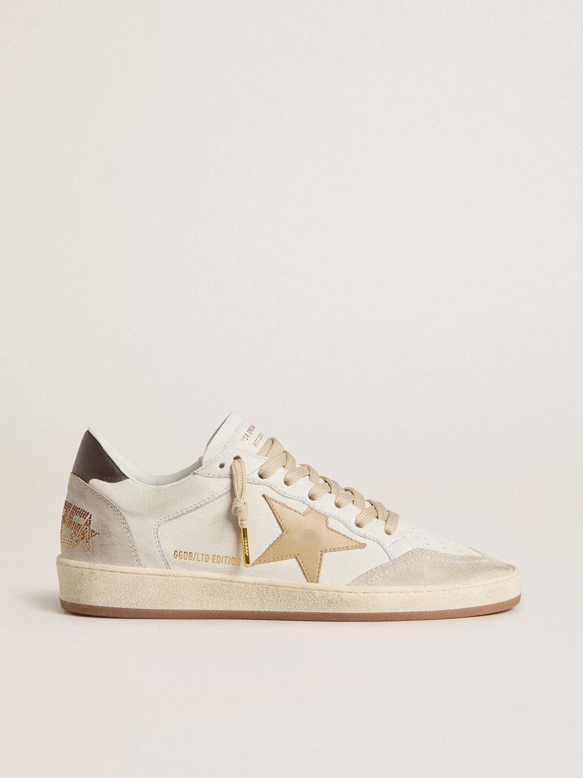a2c9b077042780cf3254bebb5d2e75df18d8b847de6740efe38f9d4402b5ada8 Women's Ball Star LTD with beige star and black heel tab - Image 1