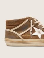 Men's Mid Star LAB in rust-colored suede with white leather star - Image 5