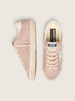 Women's Super-Star in powder-pink suede with white star - Image 3