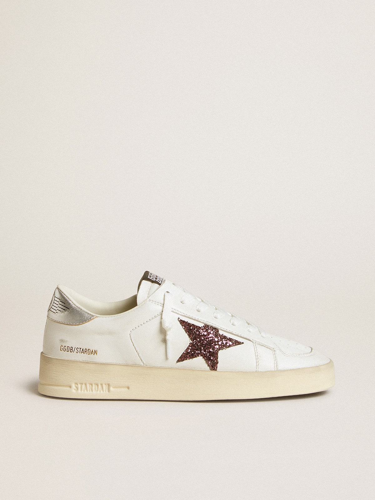a42dc7057cdad4fc046befbcd43ef5f1b91a3fe5bf71e67fdb3094d64347da9b Women's Stardan in nappa with glitter star and metallic leather heel tab - Image 1