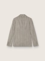 Women's jacket in gray pinstripe wool blend - Image 2