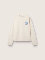 Cream LTD sweatshirt with embroidered patch