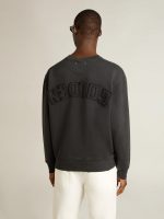 Sweatshirt in washed black with reverse logo on the back - Jersey Capsule - Image 4