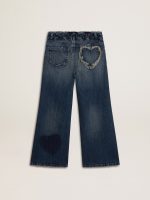 Girls' wide-leg jeans in blue denim - Image 6
