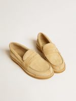 Jerry loafer in ecru waxed suede - Image 2