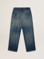 Men's loose fit medium wash CNY jeans - Image 2