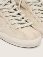 Men's Super-Star in cream suede with perforated star and bead insert - Image 6