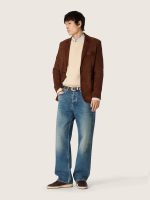 Men's Ball Star in dark brown leather with tone-on-tone leather star - Image 7