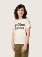 Journey boys' T-shirt in white cotton jersey with logo - Image 5