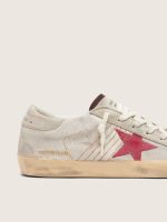 Women's Super-Star LTD in white pony skin with red suede star - Image 4