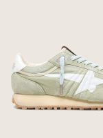 Men's Marathon in sage-green nylon with white star - Image 4