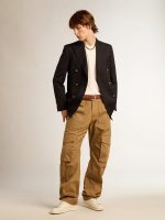 Beige khaki cargo pants - Image 3