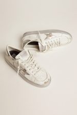 Stardan sneakers with silver metallic leather star and heel tab - Image 4