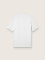 Men's white sports zipped polo shirt - Image 2
