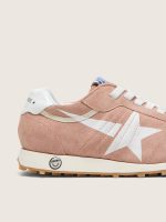Junior Marathon in pink suede with white star - Image 4