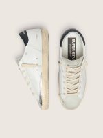 Men's Super-Star in white leather with perforated star - Image 3