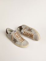 Men's Super-Star with tobacco-colored croc-print leather star and black leather heel tab - Image 2