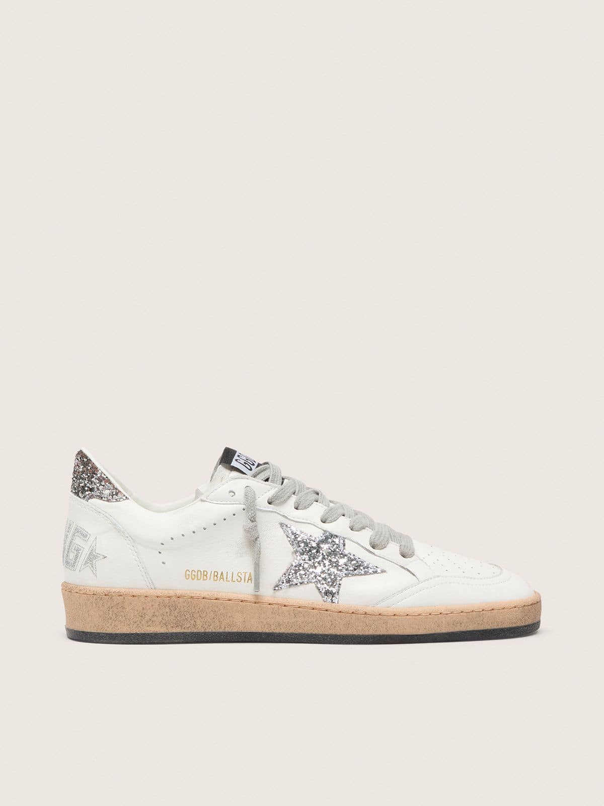 a968d8e58c681cda3100613c4fb5eb06bedbc802a07362a7461ec2827f6d52a9 Women's Ball Star Wishes in nappa leather with glitter star and heel tab - Image 1
