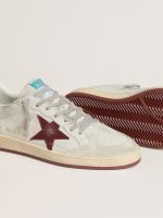 Men's Ball Star in crocodile-print nubuck with burgundy suede star - Image 3