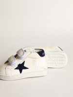 June Junior in nappa with dark blue suede star and heel tab - Image 3