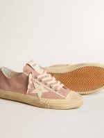 Women's V-Star in pink suede with cream leather star - Image 3
