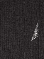 Dark gray socks with crystal star on the back - Image 2