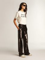 Women's Super-Star with silver glitter star and brown glitter heel tab - Image 3