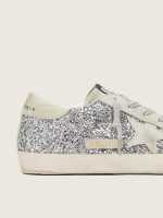 Women's Super-Star in silver glitter with ice-gray suede star - Image 4